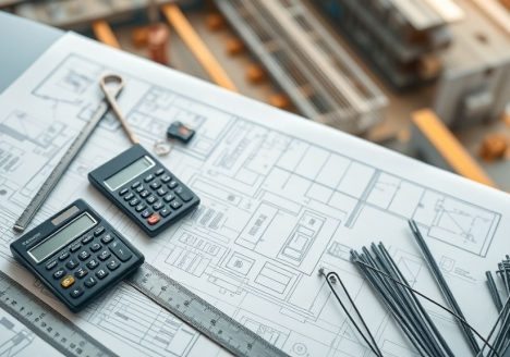 Интериорен дизайнер и клиенти обсъждат интериорен проект, чертежи и мостри на материали